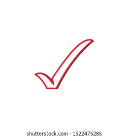 check mark icon logo element illustration.check mark symbol design.check mark conception can be used in web and mobile-vector