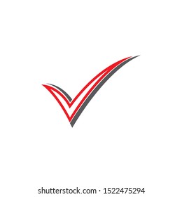 check mark icon logo element illustration.check mark symbol design.check mark conception can be used in web and mobile-vector