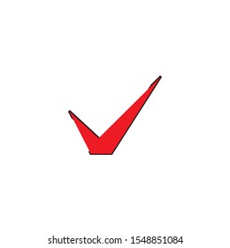 check mark icon logo element illustration.check mark symbol design.check mark conception.can be used in web and mobile-vector