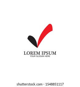 check mark icon logo element illustration.check mark symbol design.check mark conception.can be used in web and mobile-vector