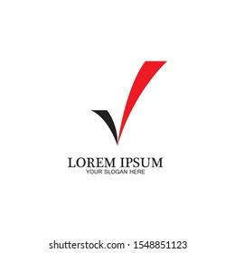 check mark icon logo element illustration.check mark symbol design.check mark conception.can be used in web and mobile-vector