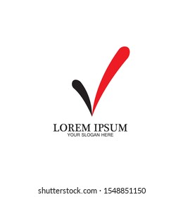check mark icon logo element illustration.check mark symbol design.check mark conception.can be used in web and mobile-vector