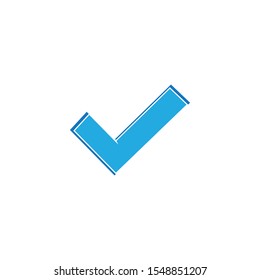 check mark icon logo element illustration.check mark symbol design.check mark conception.can be used in web and mobile-vector