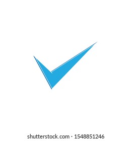 check mark icon logo element illustration.check mark symbol design.check mark conception.can be used in web and mobile-vector