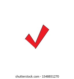 check mark icon logo element illustration.check mark symbol design.check mark conception.can be used in web and mobile-vector