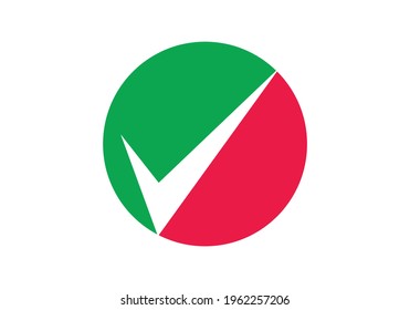 Check mark icon, Logo element illustration, check mark symbol design.