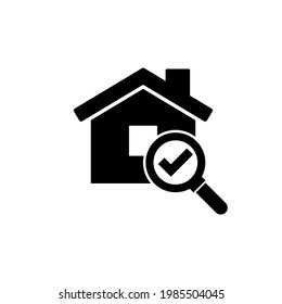 Check mark icon, logo isolated on white background
