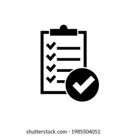 Check mark icon, logo isolated on white background