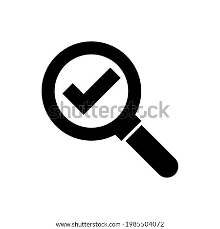 Check mark icon, logo isolated on white background
