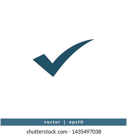 check mark icon logo template vector 