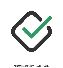 Check Mark Icon Logo Template Illustration Design. Vector EPS 10.