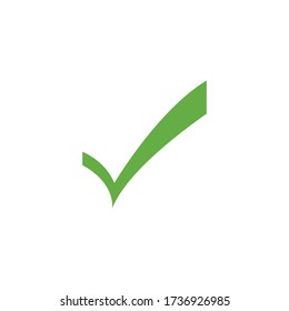 Icono de marca de verificación, plantilla de vector de logotipo