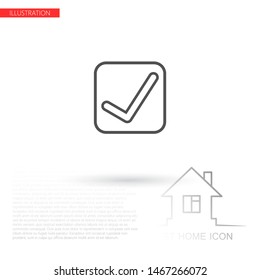 check mark icon . Lorem Ipsum Illustration design