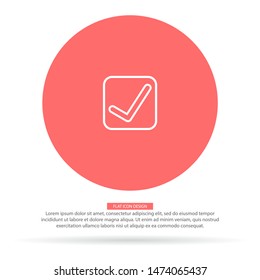 check mark icon . Lorem Ipsum Illustration design