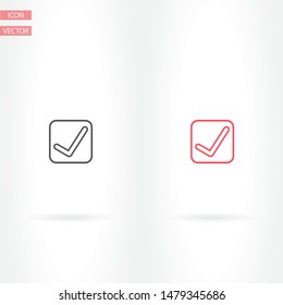 check mark icon . Lorem Ipsum Illustration design