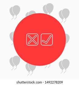 check mark icon . Lorem Ipsum Illustration design
