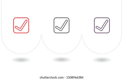 check mark icon . Lorem Ipsum Illustration design