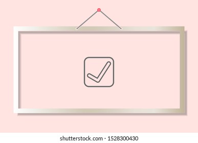check mark icon . Lorem Ipsum Illustration design