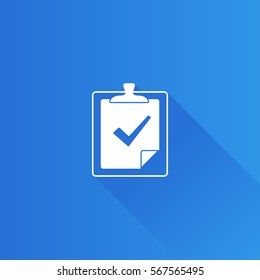 check mark icon in Metro user interface color style. Organizer reminder schedule