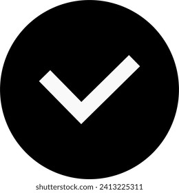 check mark icon on circle background