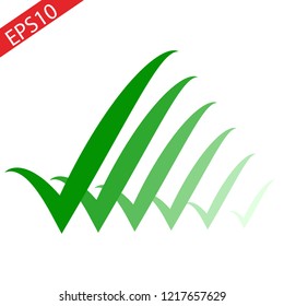 Check mark icon on transparent background. Tick simbol, vector illustration. eps10