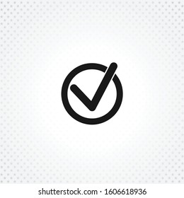 Check mark icon on white background. Check mark icon on white background. Check mark icon on white background. 