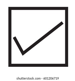 check mark icon on white background. check mark sign.
