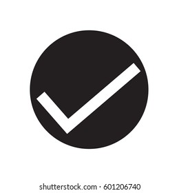 check mark icon on white background. check mark sign.