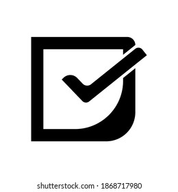 Check mark icon. Put a check mark on the box mark.eps 10