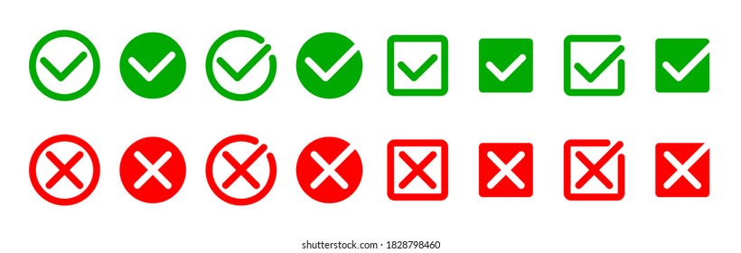 Marcar conjunto de iconos. Símbolos modernos sobre fondo blanco. Ilustración del vector