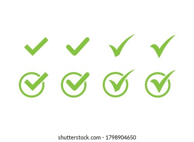 Comprobar conjunto de iconos de marca, Comprobar vector de signo de marca