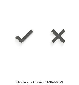 Check mark icon set, Check mark sign vector