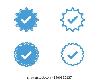 Check mark icon set, Check mark sign vector