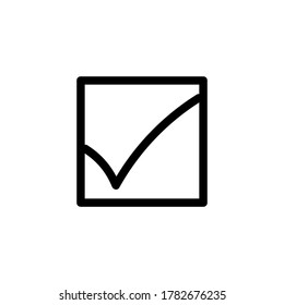Check mark icon set. Tick symbol vector collection.