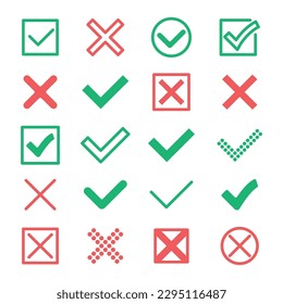 Check Mark Icon Set Vector Design.