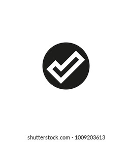 check mark icon. sign design