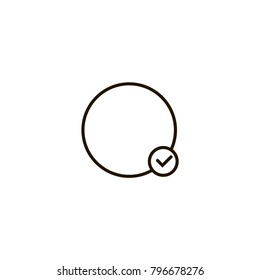 check mark icon. sign design