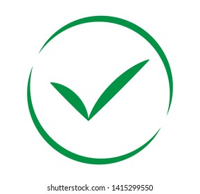 Check mark icon sign vector illustration