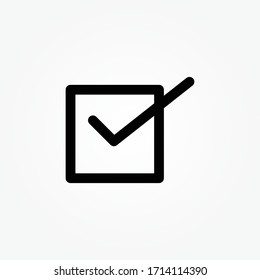 Comprobar el vector de signo de icono de marca