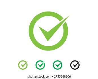 Check mark icon sign vector