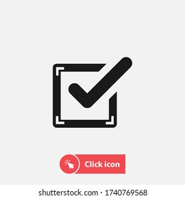 Check mark icon sign vector