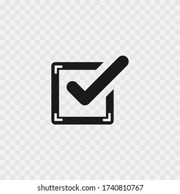Check mark icon sign vector