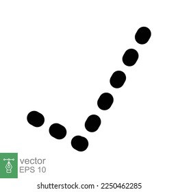 Check mark icon. Simple flat style. Tick sign, checkmark, correct symbol, approved concept. Vector illustration design isolated on white background. EPS 10.