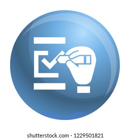 Check mark icon. Simple illustration of check mark vector icon for web design isolated on white background