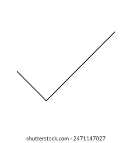 check mark icon simple illustration design