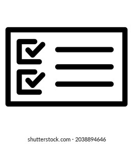 Markierungssymbol, einfache Form, am besten für Bewerbung oder Dokumente prüfen