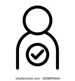 Check Mark Icon, simple shape, best for application or documents