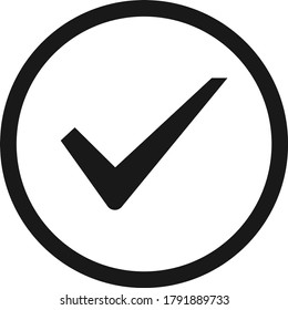 check mark icon simple  vector illustration