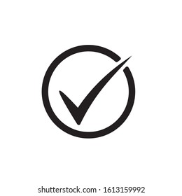 Check Mark icon symbol. Approve icon vector illustration