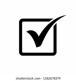Check mark icon symbol vector